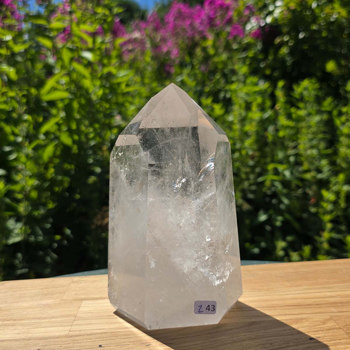 Bergkristall, Quarz, Obelisk geschliffen - 15x9x7 cm - Nr 243