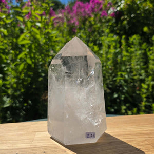 Bergkristall, Quarz, Obelisk geschliffen - 15x9x7 cm - Nr 243