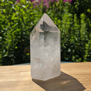 Bergkristall, Quarz, Obelisk geschliffen - 15x9x7 cm - Nr 243