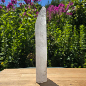 Bergkristall, Quarz, Obelisk geschliffen - 20x5x3 cm - Nr 244