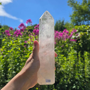 Bergkristall, Quarz, Obelisk geschliffen - 20x5x3 cm - Nr 244