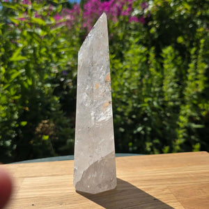 Bergkristall, Quarz, Obelisk geschliffen - 19x6x5 cm - Nr 246