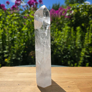 Bergkristall, Quarz, Obelisk geschliffen - 18x6x4 cm - Nr 247