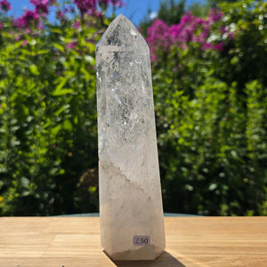 Bergkristall, Quarz, Obelisk geschliffen - 20x6x4 cm - Nr 250