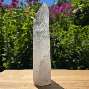 Bergkristall, Quarz, Obelisk geschliffen - 20x6x4 cm - Nr 250