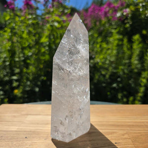 Bergkristall, Quarz, Obelisk geschliffen - 17x8x6 cm - Nr 252