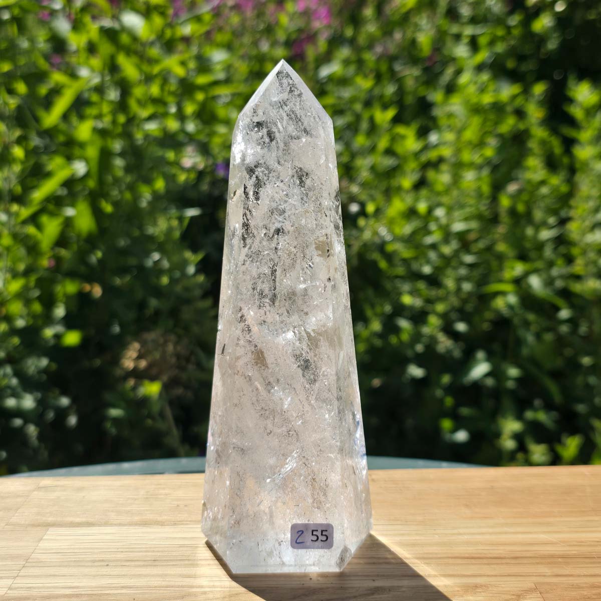 Bergkristall, Quarz, Obelisk geschliffen - 16x6x5 cm - Nr 255