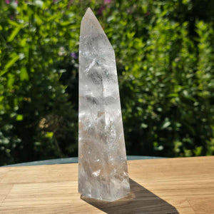 Bergkristall, Quarz, Obelisk geschliffen - 17x8x5 cm - Nr 258