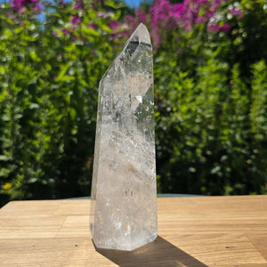 Bergkristall, Quarz, Obelisk geschliffen - 18x6x5 cm - Nr 259
