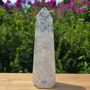 Bergkristall, Quarz, Obelisk geschliffen - 19x6x4 cm - Nr 260