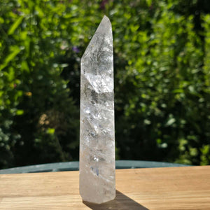 Bergkristall, Quarz, Obelisk geschliffen - 15x4x3 cm - Nr 261