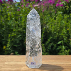 Bergkristall, Quarz, Obelisk geschliffen - 16x5x3 cm - Nr 262