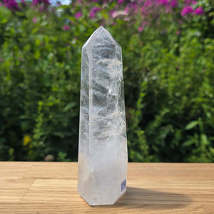 Bergkristall, Quarz, Obelisk geschliffen - 16x5x5 cm - Nr 263