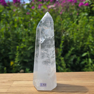 Bergkristall, Quarz, Obelisk geschliffen - 16x5x5 cm - Nr 263