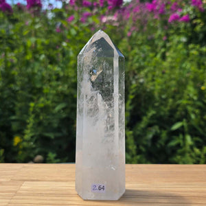 Bergkristall, Quarz, Obelisk geschliffen - 16x5x3 cm - Nr 264