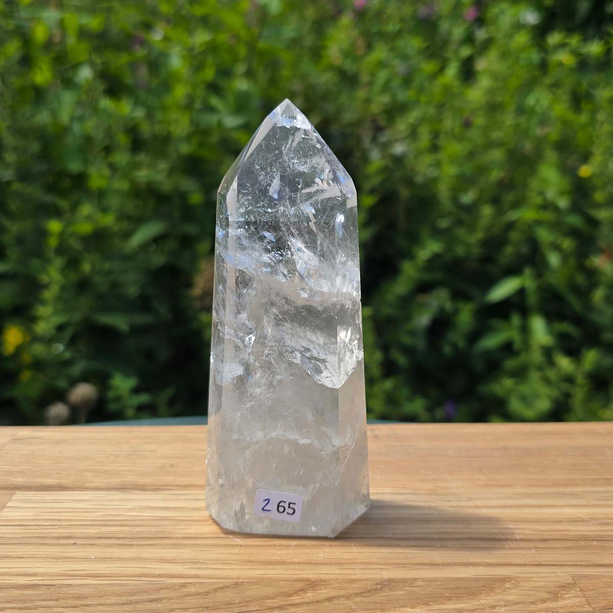 Bergkristall, Quarz, Obelisk geschliffen - 12x5x3 cm - Nr 265