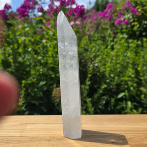 Bergkristall, Quarz, Obelisk geschliffen - 19x5x3 cm - Nr 269