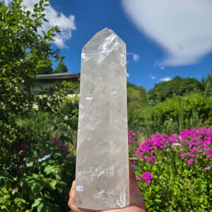 Bergkristall, Quarz, Obelisk geschliffen - 35x11x9 cm - Nr 26