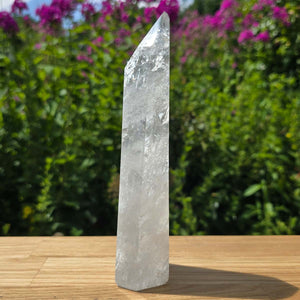 Bergkristall, Quarz, Obelisk geschliffen - 19x6x4 cm - Nr 272