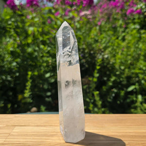 Bergkristall, Quarz, Obelisk geschliffen - 16x5x3 cm - Nr 274