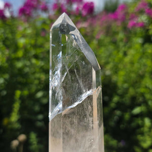 Bergkristall, Quarz, Obelisk geschliffen - 16x5x3 cm - Nr 274
