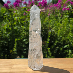 Bergkristall, Quarz, Obelisk geschliffen - 16x5x3 cm - Nr 274