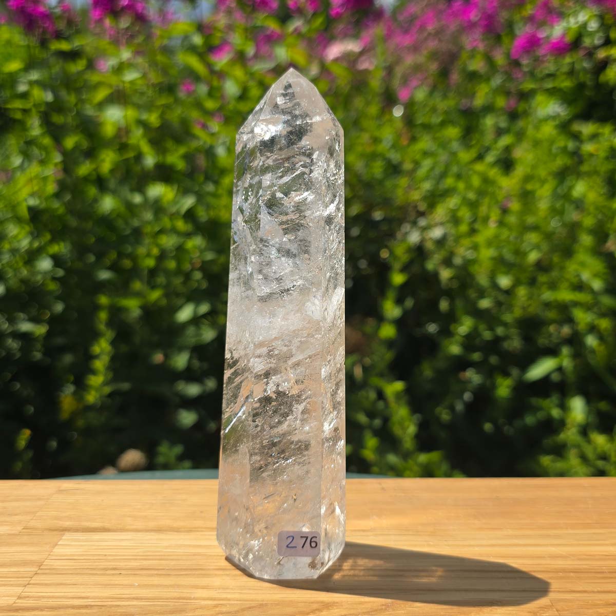 Bergkristall, Quarz, Obelisk geschliffen - 16x5x4 cm - Nr 276