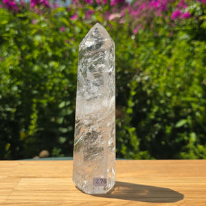 Bergkristall, Quarz, Obelisk geschliffen - 16x5x4 cm - Nr 276