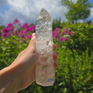 Bergkristall, Quarz, Obelisk geschliffen - 16x5x4 cm - Nr 276