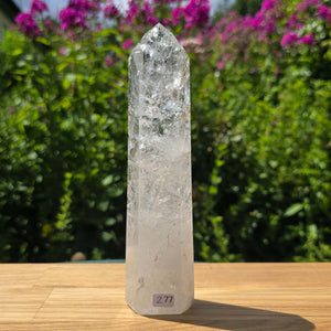 Bergkristall, Quarz, Obelisk geschliffen - 18x5x3 cm - Nr 277