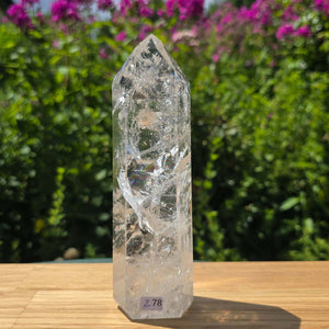 Bergkristall, Quarz, Obelisk geschliffen - 17x5x4 cm - Nr 278