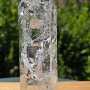 Bergkristall, Quarz, Obelisk geschliffen - 17x5x4 cm - Nr 278