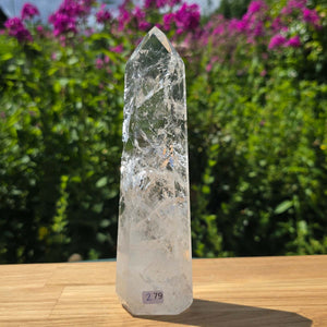 Bergkristall, Quarz, Obelisk geschliffen - 18x5x3 cm - Nr 279