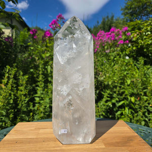Bergkristall, Quarz, Obelisk geschliffen - 30x11x8 cm - Nr 27