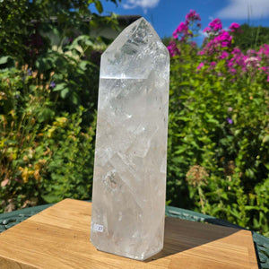 Bergkristall, Quarz, Obelisk geschliffen - 30x11x8 cm - Nr 27
