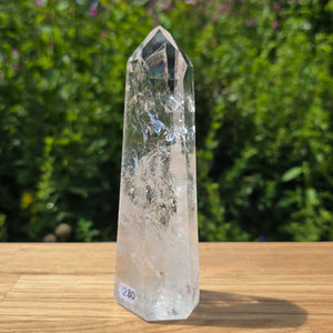 Bergkristall, Quarz, Obelisk geschliffen - 15x5x3 cm - Nr 280