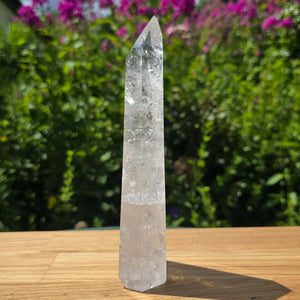 Bergkristall, Quarz, Obelisk geschliffen - 18x6x3 cm - Nr 281