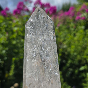 Bergkristall, Quarz, Obelisk geschliffen - 18x6x4 cm - Nr 283