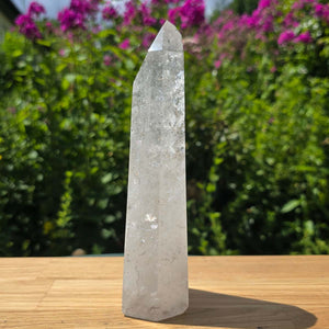 Bergkristall, Quarz, Obelisk geschliffen - 18x6x4 cm - Nr 283