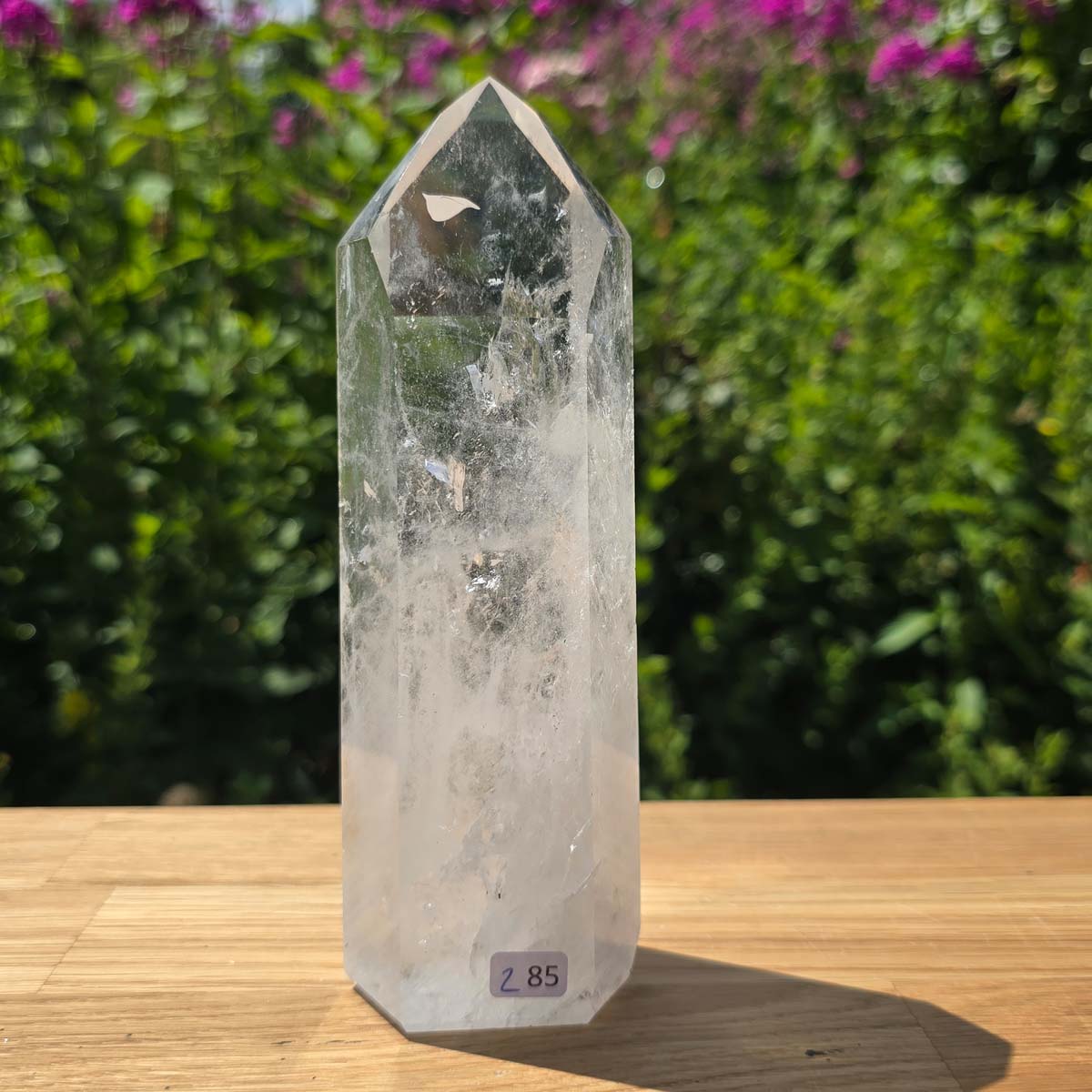 Bergkristall, Quarz, Obelisk geschliffen - 17x5x4 cm - Nr 285