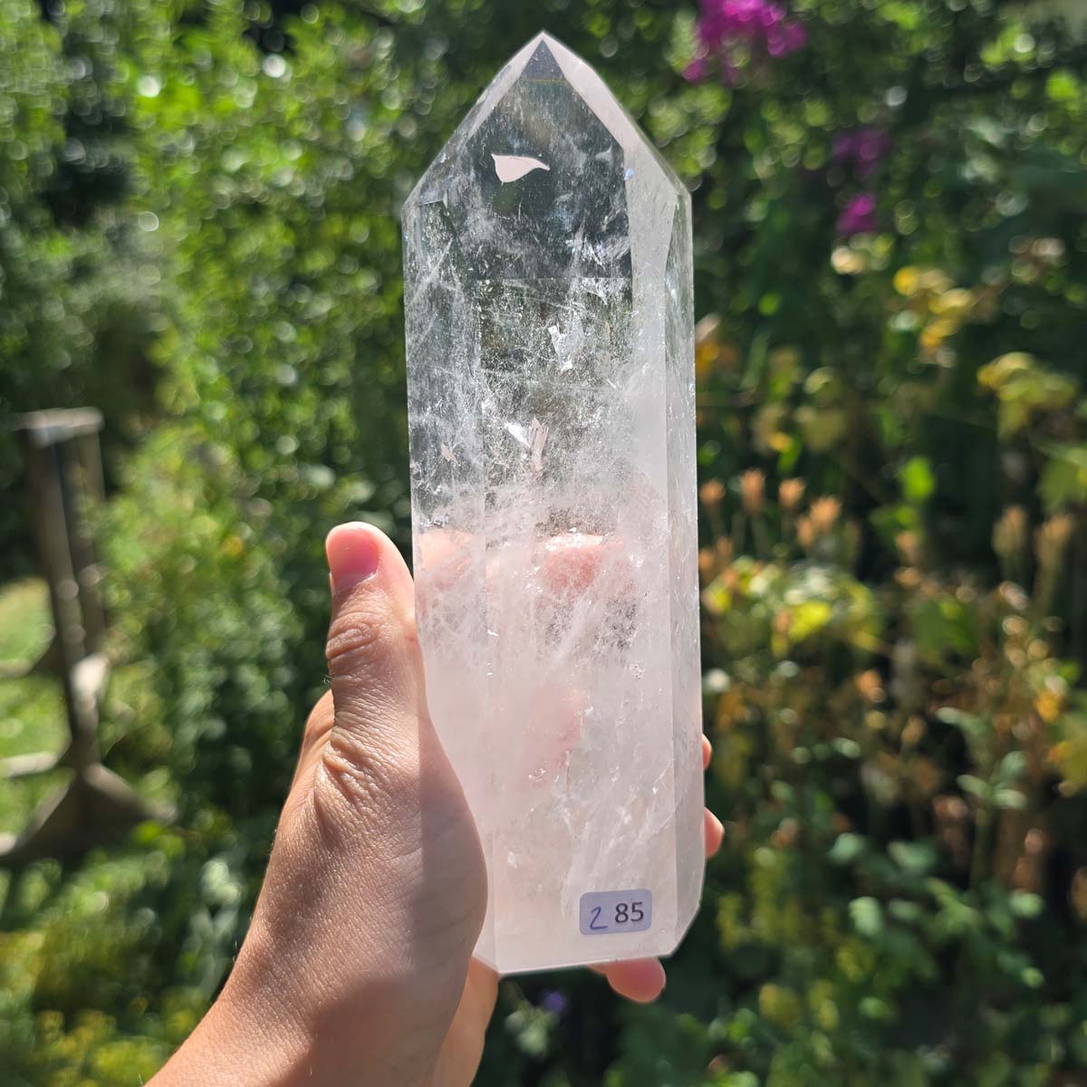 Bergkristall, Quarz, Obelisk geschliffen - 17x5x4 cm - Nr 285