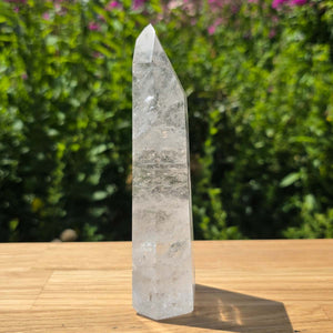 Bergkristall, Quarz, Obelisk geschliffen - 15x5x3 cm - Nr 286