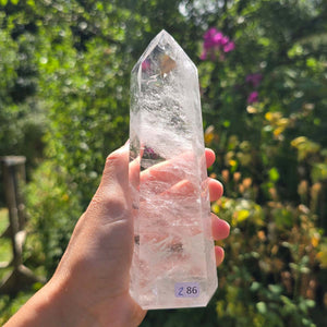 Bergkristall, Quarz, Obelisk geschliffen - 15x5x3 cm - Nr 286
