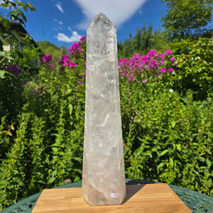Bergkristall, Quarz, Obelisk geschliffen - 44x11x6 cm - Nr 28