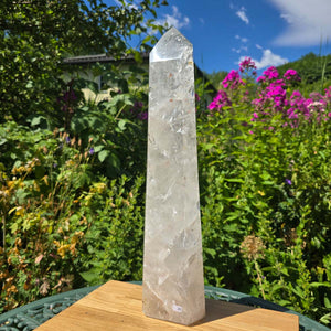 Bergkristall, Quarz, Obelisk geschliffen - 44x11x6 cm - Nr 28