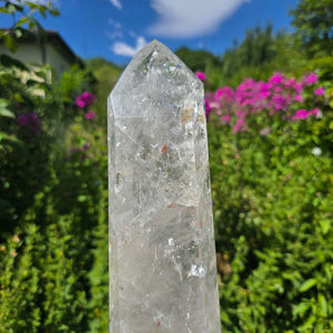 Bergkristall, Quarz, Obelisk geschliffen - 44x11x6 cm - Nr 28