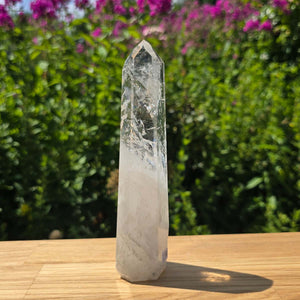 Bergkristall, Quarz, Obelisk geschliffen - 16x4x3 cm - Nr 290