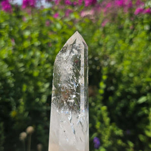 Bergkristall, Quarz, Obelisk geschliffen - 16x4x3 cm - Nr 290