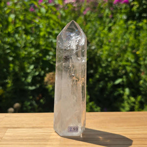 Bergkristall, Quarz, Obelisk geschliffen - 14x4x3 cm - Nr 293