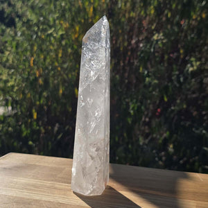 Bergkristall, Quarz, Obelisk geschliffen - 18x5x3 cm - Nr 294